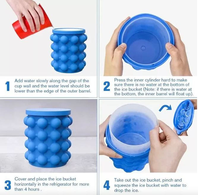 CUBETA PARA HACER HIELO DE SILICONA