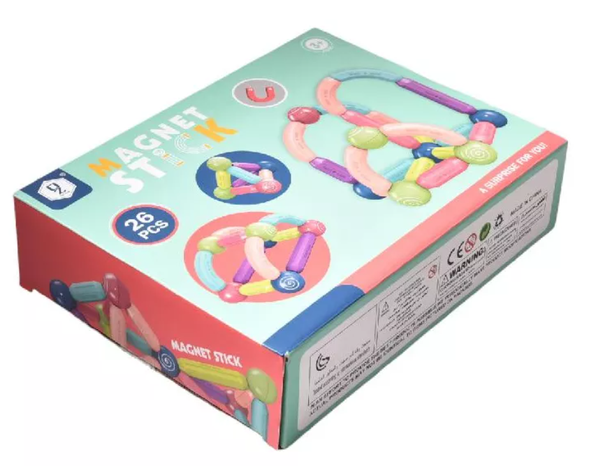JUEGO 26 PCS BLOQUES MAGNETICOS