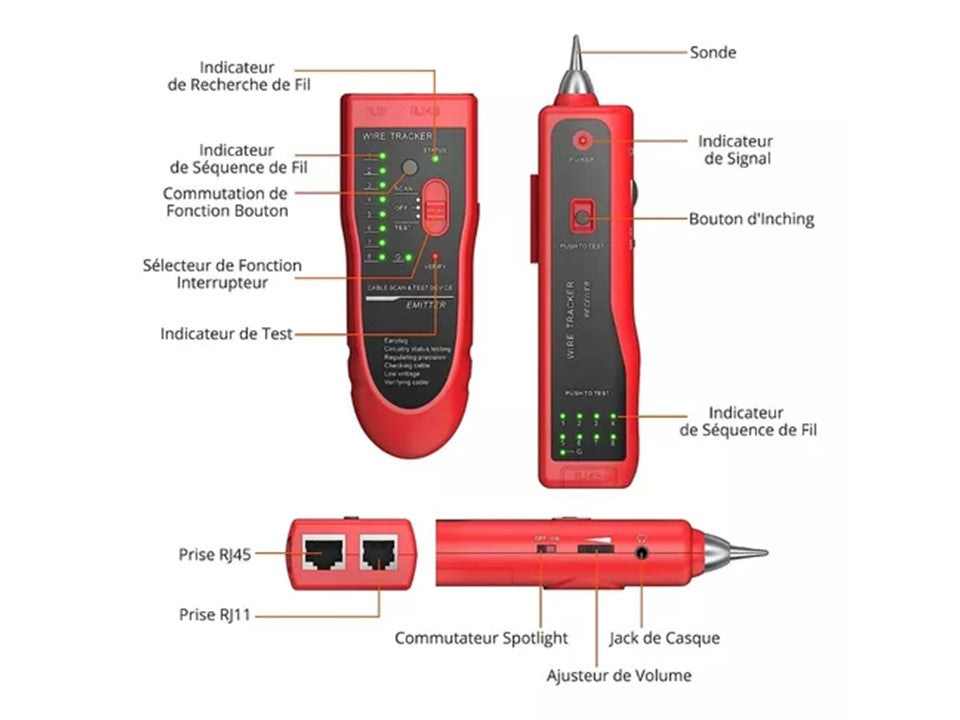 Tester Digital Crimpeadora Rj45 Cat6