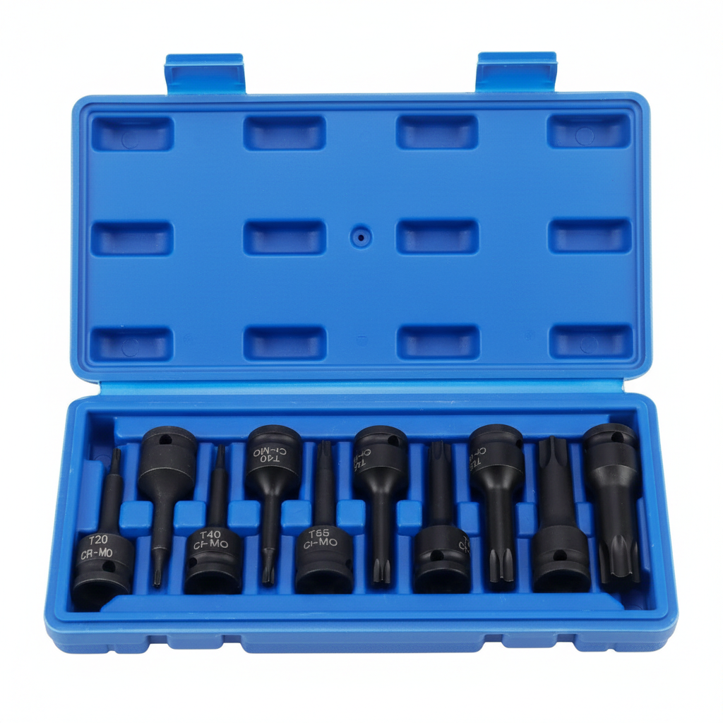 Set Juego Dados Impacto Torx 10 Piezas